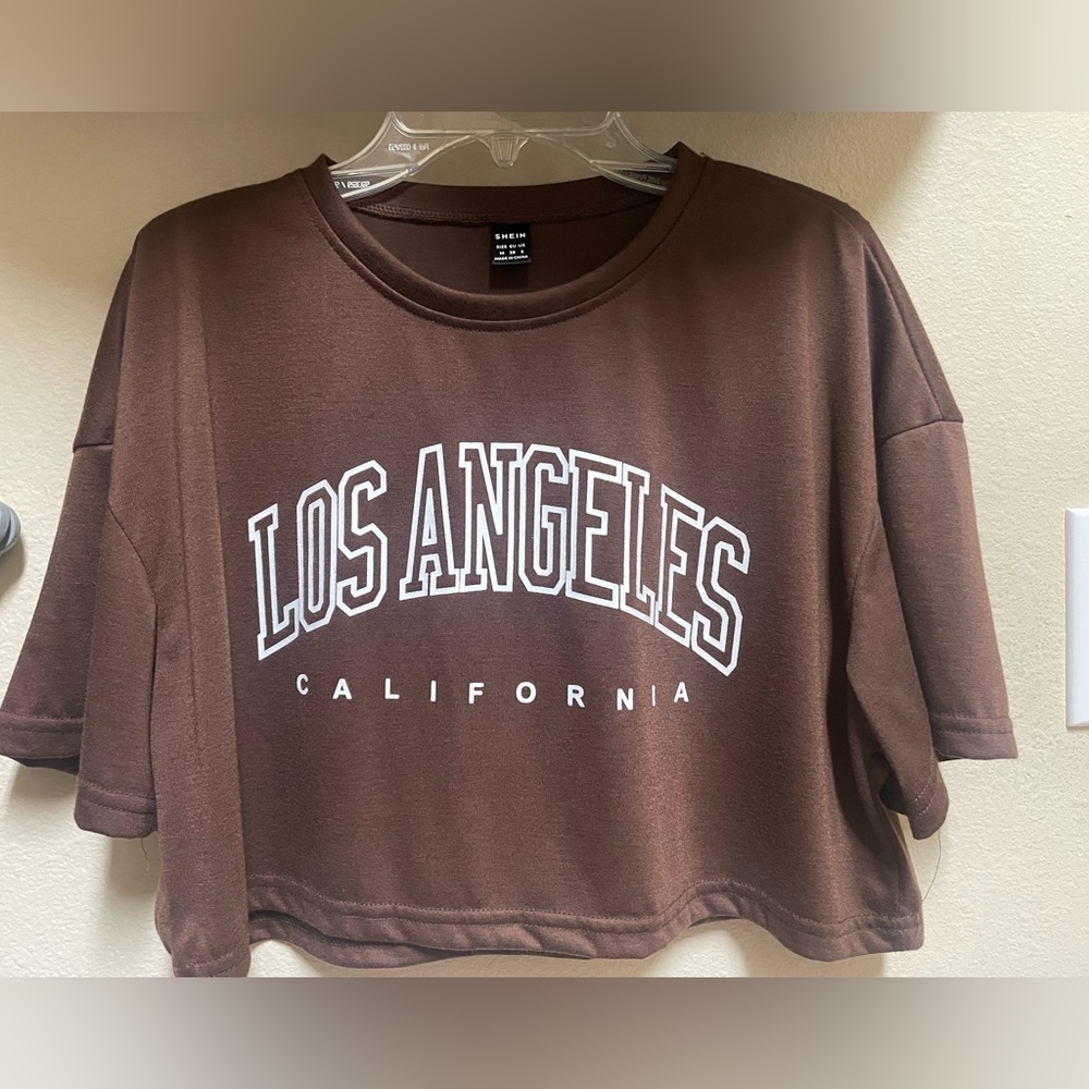 Brown crop top